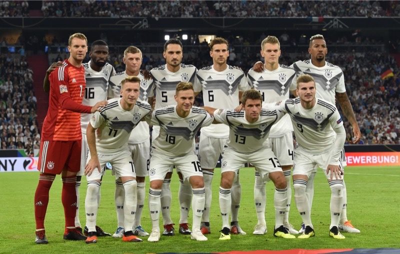 Die deutsche Fußballnationalmannschaft in der UEFA Nations League gegen Weltmeister Frankreicham 6.September 2018 in München AFP PHOTO / Christof STACHE