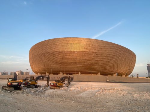 Im Lusail Stadion von Katar findet das WM-Finale 2022 statt! (Fotoquelle: eigenes Foto)